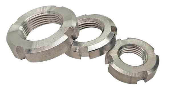 Wholesale GB812 304 Stainless Steel Round Nut Stop Nut Slotted Nut