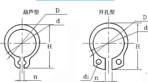 Custom-made manganese steel shaft with retaining ring GB894 shaft snap ring outer snap ring shaft with snap ring C-type snap ring 1/2-13