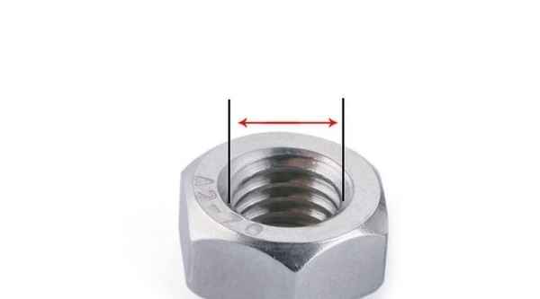 Customized 304 stainless steel anti-tooth nut cap anti-wire anti-buckle nut left-handed hexagonal nut 1/2-13