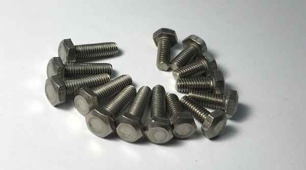 Customized titanium hex screws pure titanium corrosion-resistant bolts 3/4 1/4-20