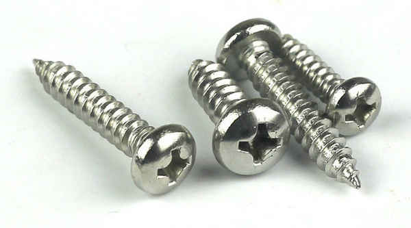 Customized stainless steel 304 pan head self-tapping screw cross round head self-tapping screw pointed tail 3/4