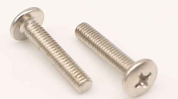 Customized nickel-plated cross groove big round head flat round head B head machine wire machine tooth screw 3/8