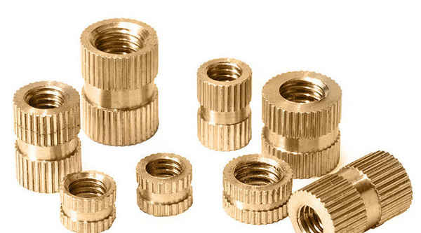 Production of GB809 copper insert copper knurled nut copper embedded 3/8 5/8