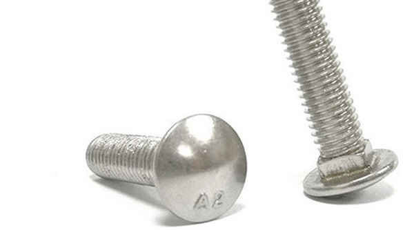 Customized 304 stainless steel carriage bolt screw galvanized half-round head square neck nail 603 bridge screw