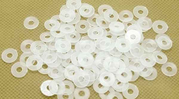 Customized PE nylon gasket washer plastic flat pad nylon insulation soft plastic gasket 1/2-13