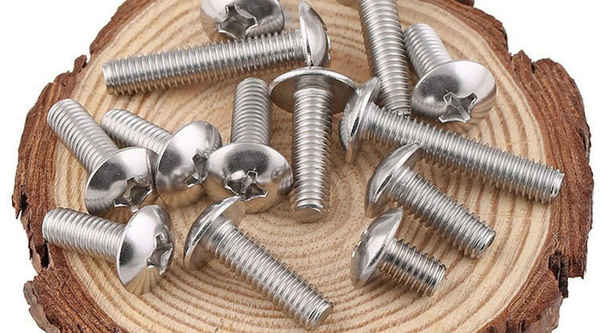 Production of stainless steel large flat head screw large flat head cross machine screw mushroom head 1/2-13