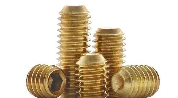 Customized brass machine meter screw copper headless inner hexagonal copper fixed inner hexagonal concave end top wire stop payment 5/8 1/2-13