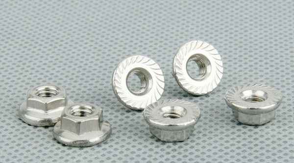 Customized 316 stainless steel flange nut non-slip toothed nut meson nut 5/8