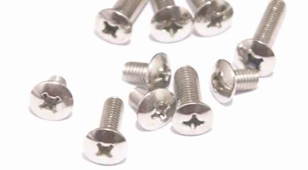 Custom Stainless Steel Screws 201 Stainless Steel Fasteners Stainless Steel Cross Big Flat Head Machine Nail Screws 3/4