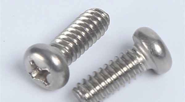 Cross recessed pan head self-tapping locking screw black zinc semi-circular head plus hard triangular tooth screw