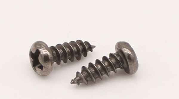 Customized black nickel plated cross recessed round head self-tapping screw yuan tapping screw 3/4