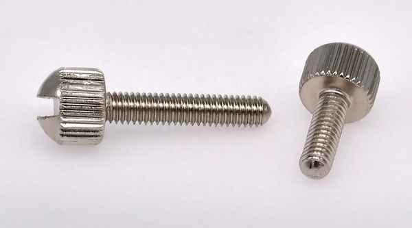 Production of slotted round head screw knurled screw coin slot knurled hand screw 5/8