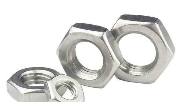 Wholesale thin hex nuts 304 stainless steel screw caps all over thin lock nuts 5/8