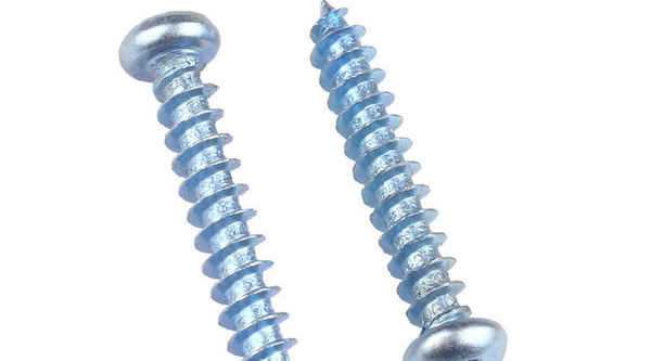 Customized blue zinc plus hard cross round head self-tapping screw PA pan head self-tapping screw electronic small screw 5/8