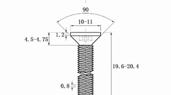 Customized 304 stainless steel inner pentagon plum blossom with column anti-theft countersunk head machine screw 5/8 1/2-13