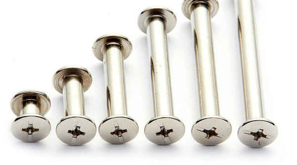 Customized nickel-plated mother-in-law rivets, mother-in-law screws, mother-in-law screws, butt screws 1/2-13 1/4-20