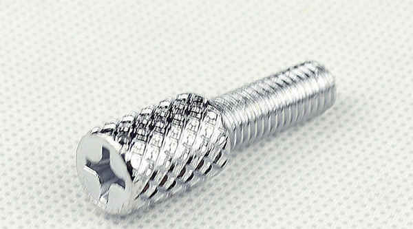 Customized hand screw cross knurled pointed bolt stainless steel screw than non-standard fastener 3/8