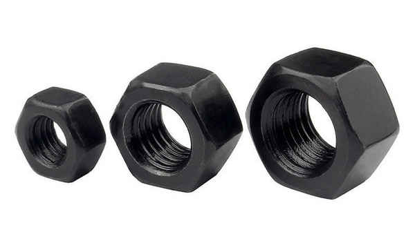 Customized Grade 8.8 Grade 12.9 High Strength Black Hex Nut Screw Cap