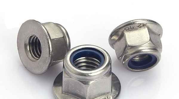 Customized 304316 stainless steel flange nylon lock nut self-locking nut 1/2-13 1/4-20