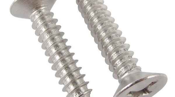 Production of 201 stainless steel cross countersunk head self-tapping screws flat head wood screws 1/2-13 1/4-20