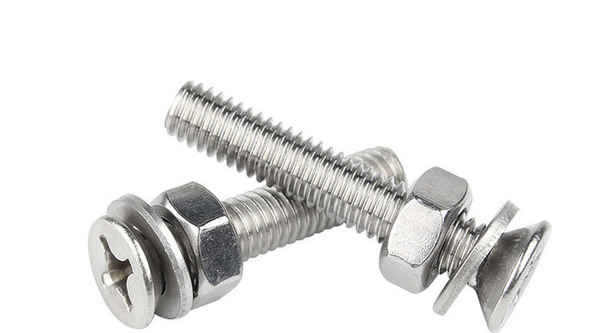 Processing countersunk head screw nut set 304 stainless steel cross flat head bolt and nut combination Daquan