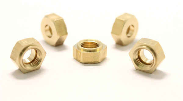 Non-standard connector copper inserts Hexagonal copper nuts can be 3/8 5/8 1/2-13 1/4-20