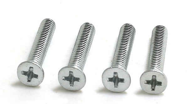 Wholesale GB Carbon Steel Galvanized Cross Countersunk Head Screws Flat Machine Screws Flat Head Screws