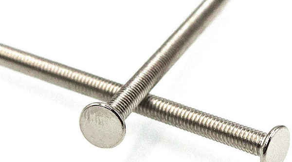 Customized smooth flat head screw thin flat head small screw machine tooth bolt slotless machine wire nickel-plated 3/4