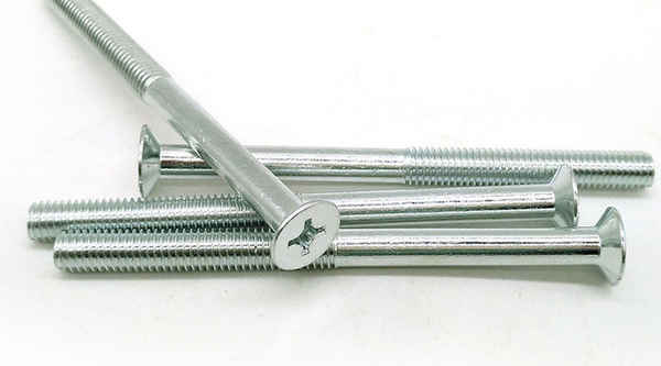 Custom Galvanized Cross Recessed Countersunk Head Flat Head Screws Bolts