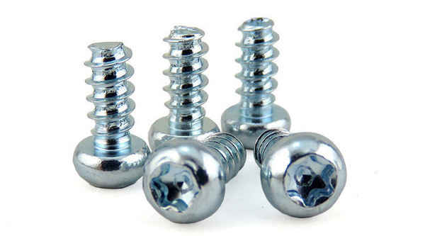 Spot pan head self-tapping screw plastic tooth plum screw electroplating carbon steel blue zinc