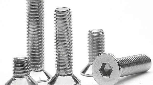 Customized 201 Stainless Steel Countersunk Head Screws Hexagon Screws Flat Cup Bolts Flat Head Screws DIN7991 5/8