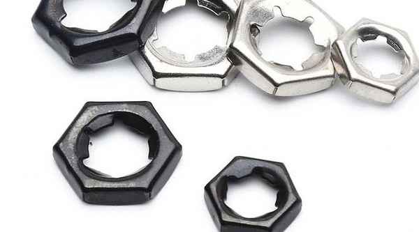 Customized tightening nut tightening nut GB805 black reverse nut self-locking locking nut 3/8