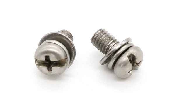 304 stainless steel cross pan head combination screw 3/8 5/8 1/2-13 1/4-20