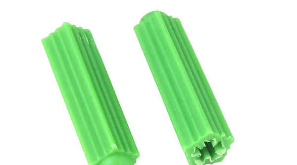 Customized plastic expansion tube green nylon rubber plug expansion screw rubber particle wall plug anchor bolt expansion plug