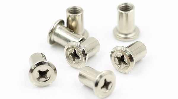 Customized Nickel Plated Furniture Nuts Cleat Nuts Furniture Connection Nuts Baby Lathe Nuts