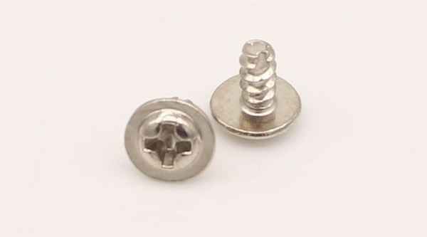 Customized screw nickel-plated round head with pad milling tail cut tail flat tail cut tail self-tapping screw 3/4