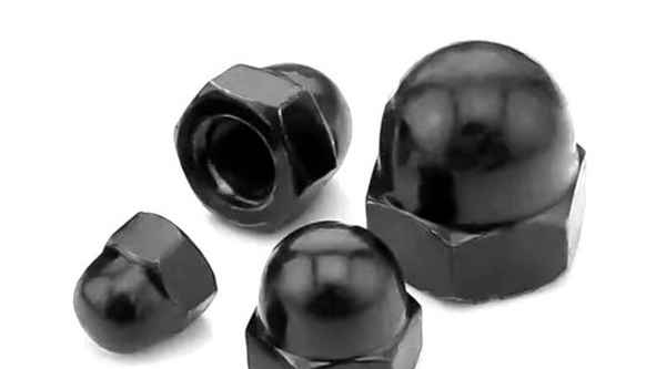 Machining Black Cap Nut Cap 304 Stainless Steel Decorative Nut Ball Head Screw Nut