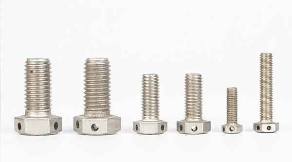 Head punch bolt stainless steel tail hole hex screw screw