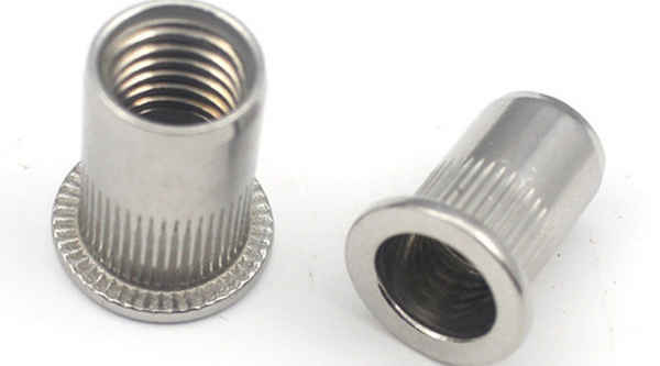 Production of rivet nut pull cap flat head column pattern rivet nut flat head knurled pull rivet nut 3/8