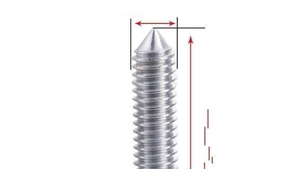 Customized 304 stainless steel headless hexagon socket screw set screw machine meter screw stop screw