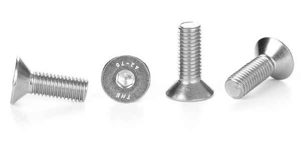 Wholesale 304 stainless steel countersunk head socket head cap screw flat cup flat head screw screw DIN7991 1/2-13