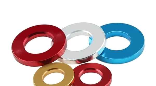 Processing color aluminum alloy washer POSH parts gasket string color locomotive decorative flat pad 3/4 1/4-20