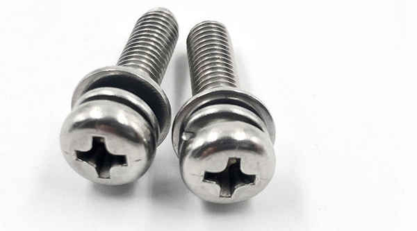 Customized stainless steel fastener combination screw flat spring washer three combination screw GB9074.8 3/8