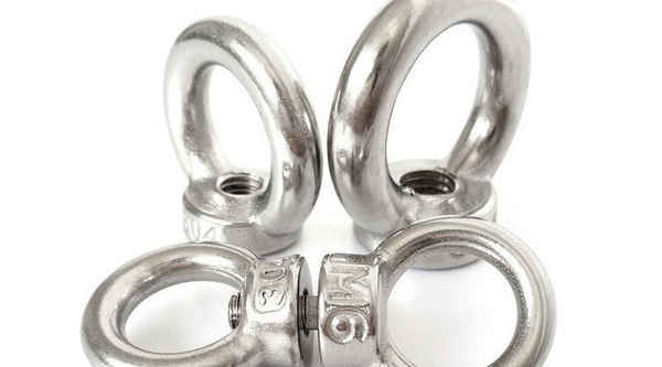 Customized 304316 stainless steel lifting ring nut O-type hanging mother 3/8 5/8