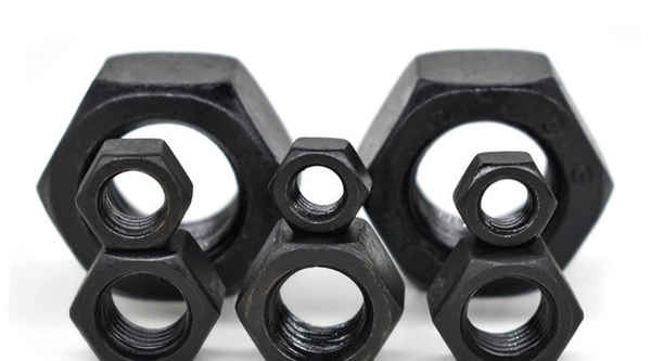 Customized Black 304 Stainless Steel Hex Nut Nut Black Zinc Plated Screw Nut