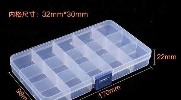 Customized small screw storage box nut box button storage box finishing box removable