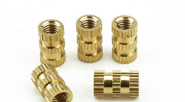 Processing copper insert nut injection molding copper nut copper embedded part copper knurled nut copper flower mother