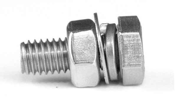 Customized 304 Stainless Steel Hexagon Screw Nut Accessories Set Daquan Extended Bolt Screw