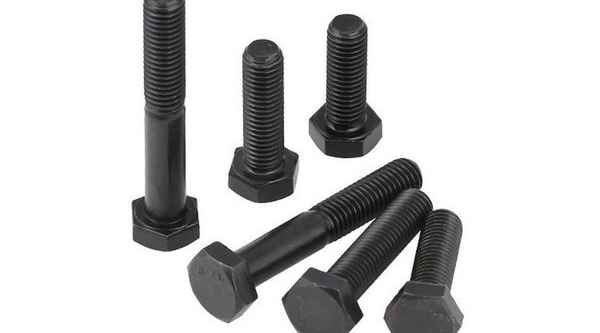 Wholesale 12.9 grade black half tooth hex bolt hex screw 3/4