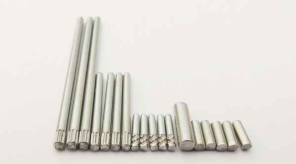 Stainless steel rubbing flower shaft pineapple flower straight grain toy axle positioning knurled iron pin